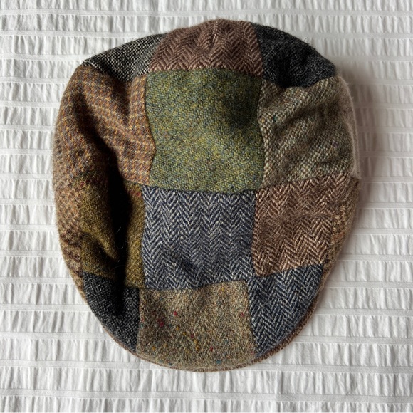 Hanna Hats of Donegal Vintage Patchwork Tweed Flat Cap, XL - Picture 1 of 6